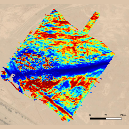 exemple d'acquisition de données magnétiques au sol